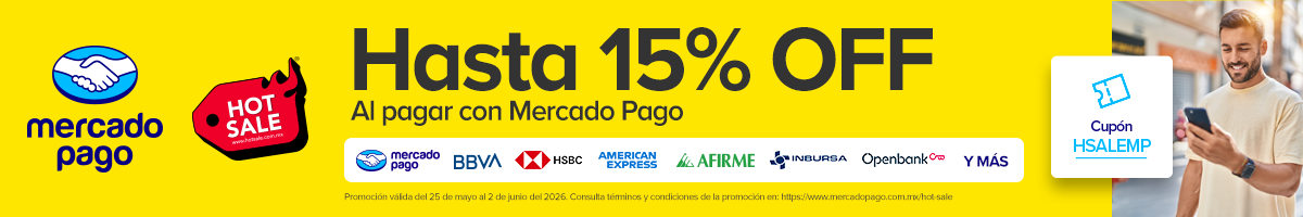 Hot Sale 2026 - Hasta 15% OFF con Mercado Pago - Cupón HSALEMP