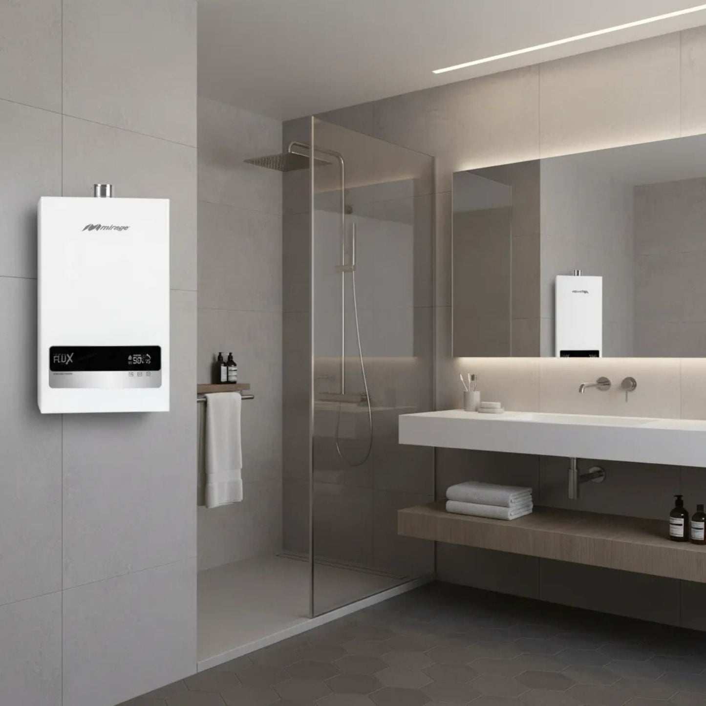 Boiler Mirage Mbf10a - d/e Gas Y Eléctrico Wifi Inverter Blanco - Econosol