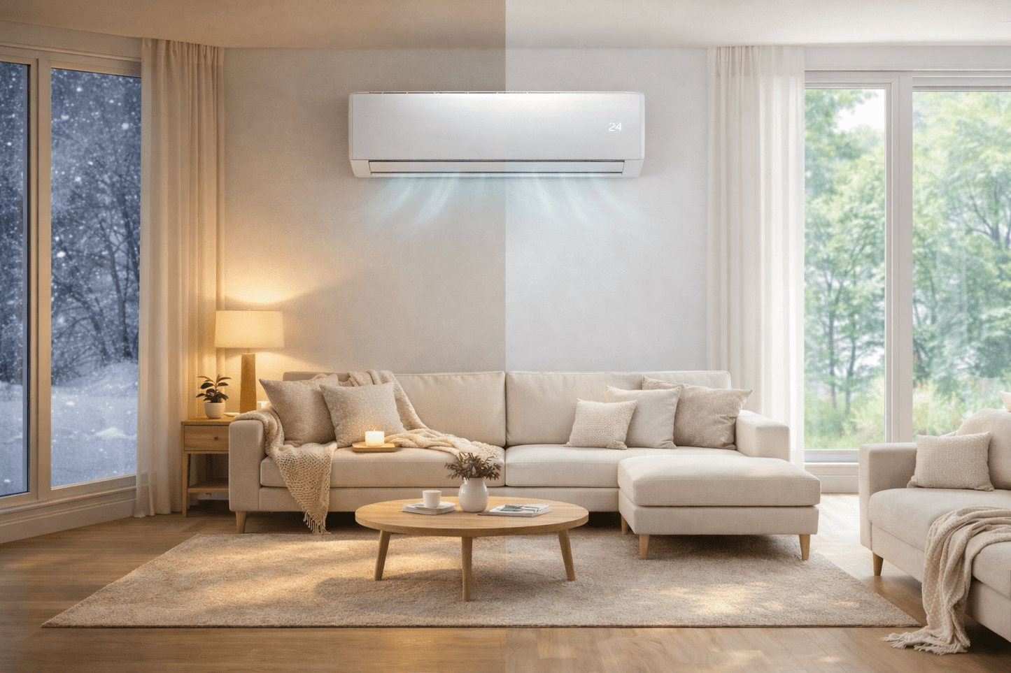 Minisplit Aurus 1 Tonelada 110v Frio/Calor Aru - h12a1/of Blanco - Econosol