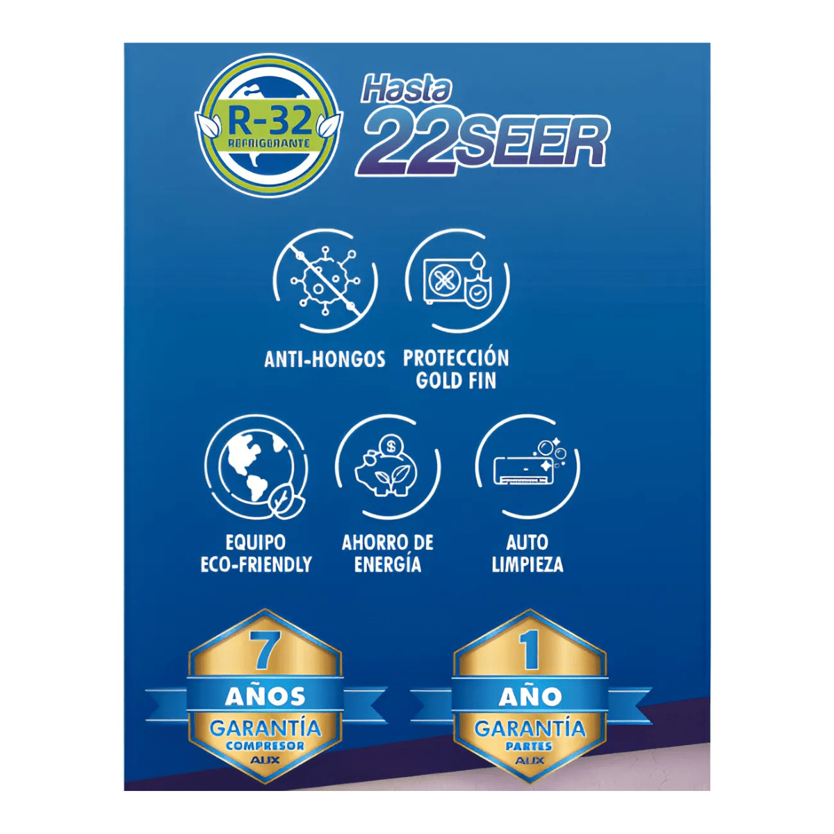 Minisplit Aux Inverter Alpha Wifi 1.5t Frio/calor 80% Ahorro Blanco - Econosol