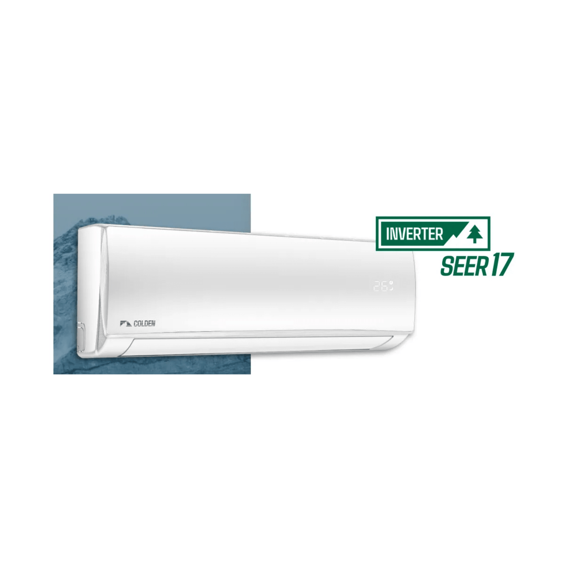 Minisplit Colden Inverter 1 Ton 110v Frio Calor 60% Ahorro Blanco - Econosol