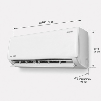 Minisplit Colden Inverter 1 Ton 220v Frío Calor 60% Ahorro Blanco - Econosol
