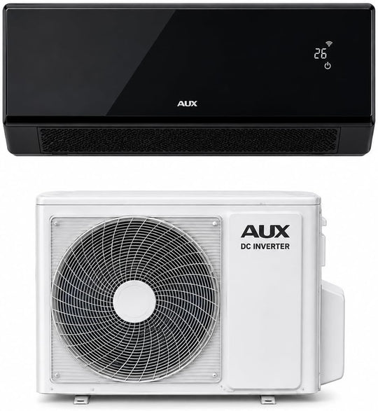 Minisplit Inverter AUX 1 Tonelada 220V Negro - Econosol